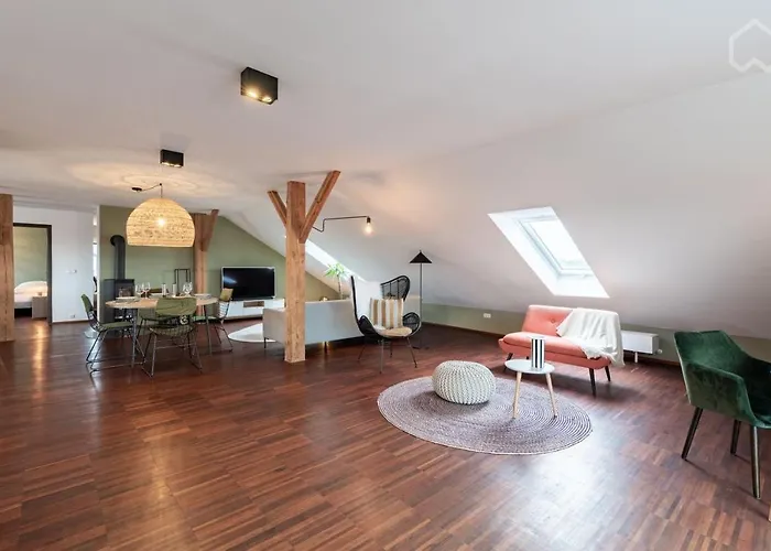 110qm Countryside Loft Apartmán Neufahrn in Niederbayern
